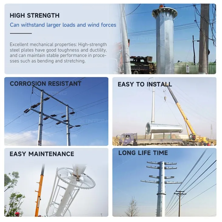 Rugged Steel Power Utility Pole high quality